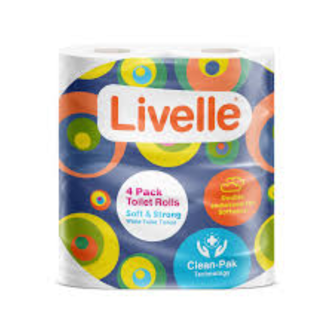 LIVELLE BLENDED 200SHT 2PLY TISSUE 4X10